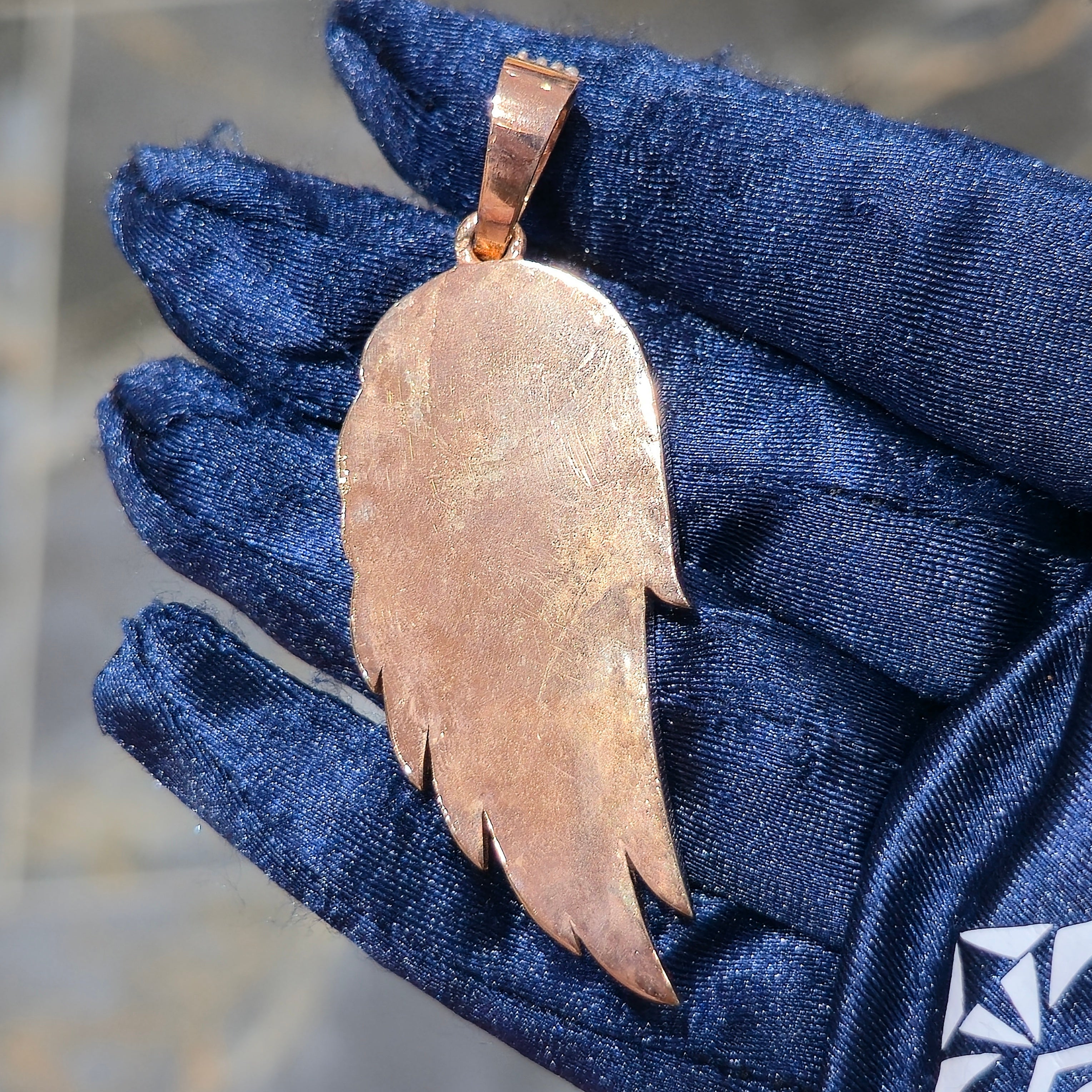 Moissanite Angel Wing Pendant – 925 Sterling Silver | 7.00 CTW | Silver, Gold & Rose Gold