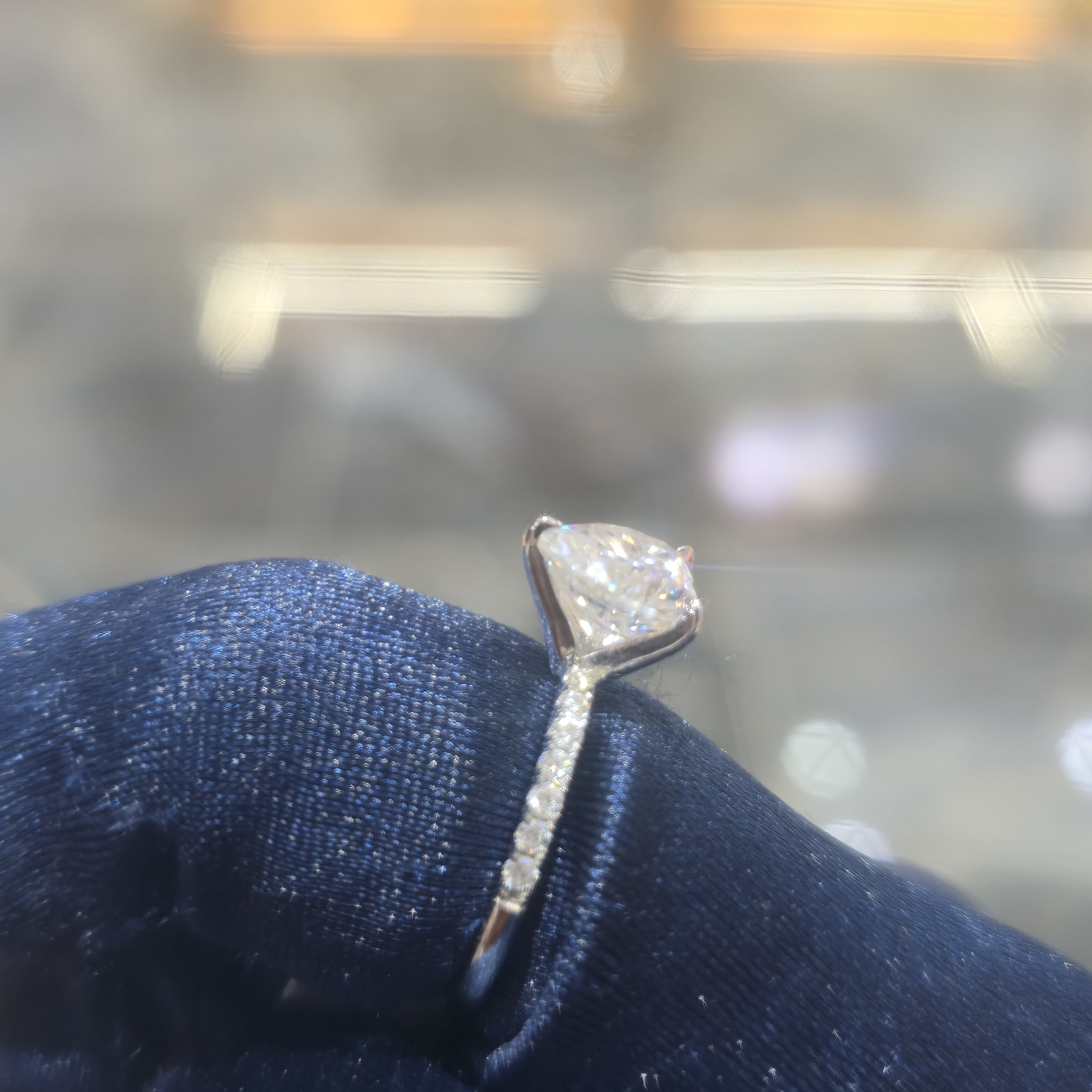Moissanite 1.10 ctw Elegant Heart Ring