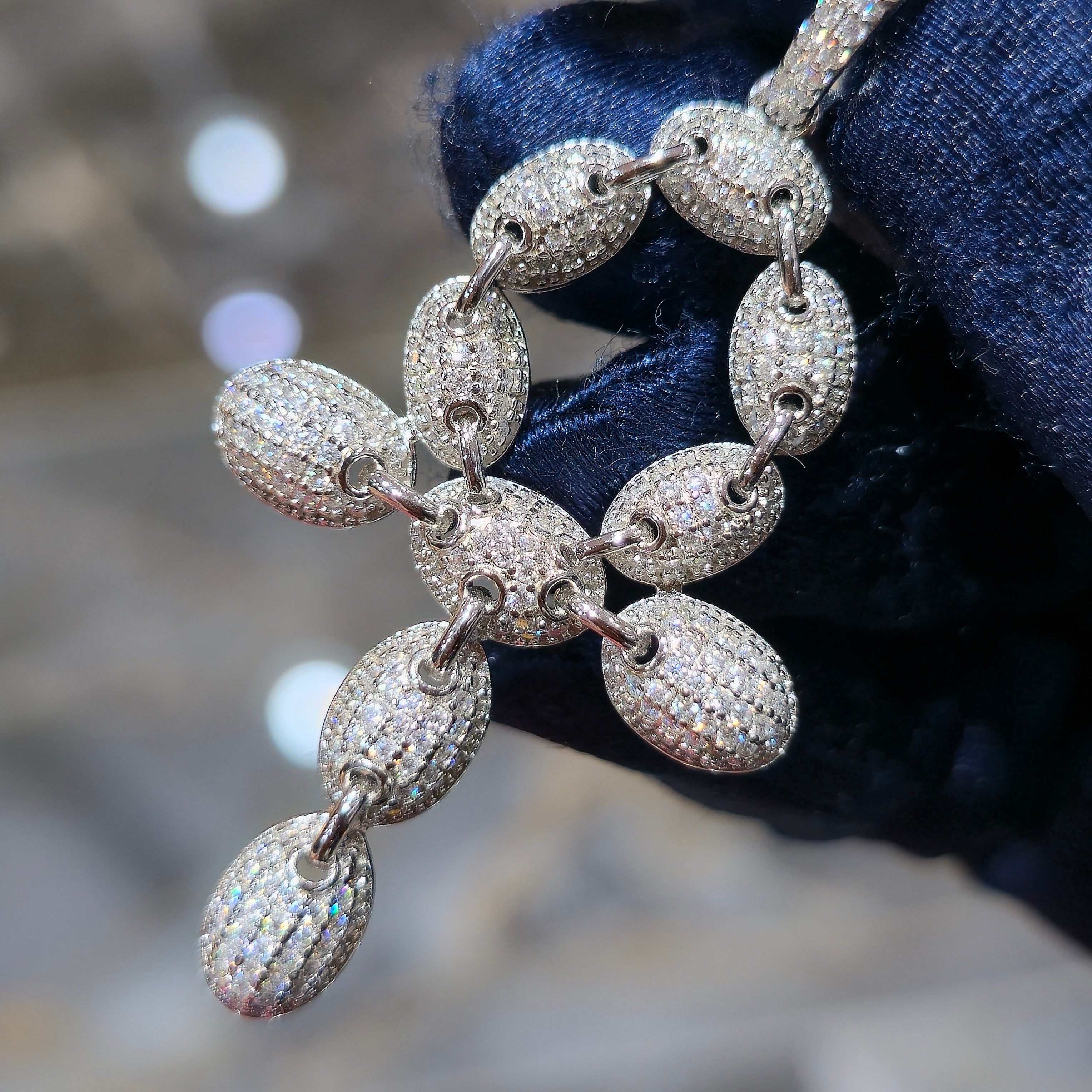 Moissanite 2.12 ctw Ankh Cross Pendant