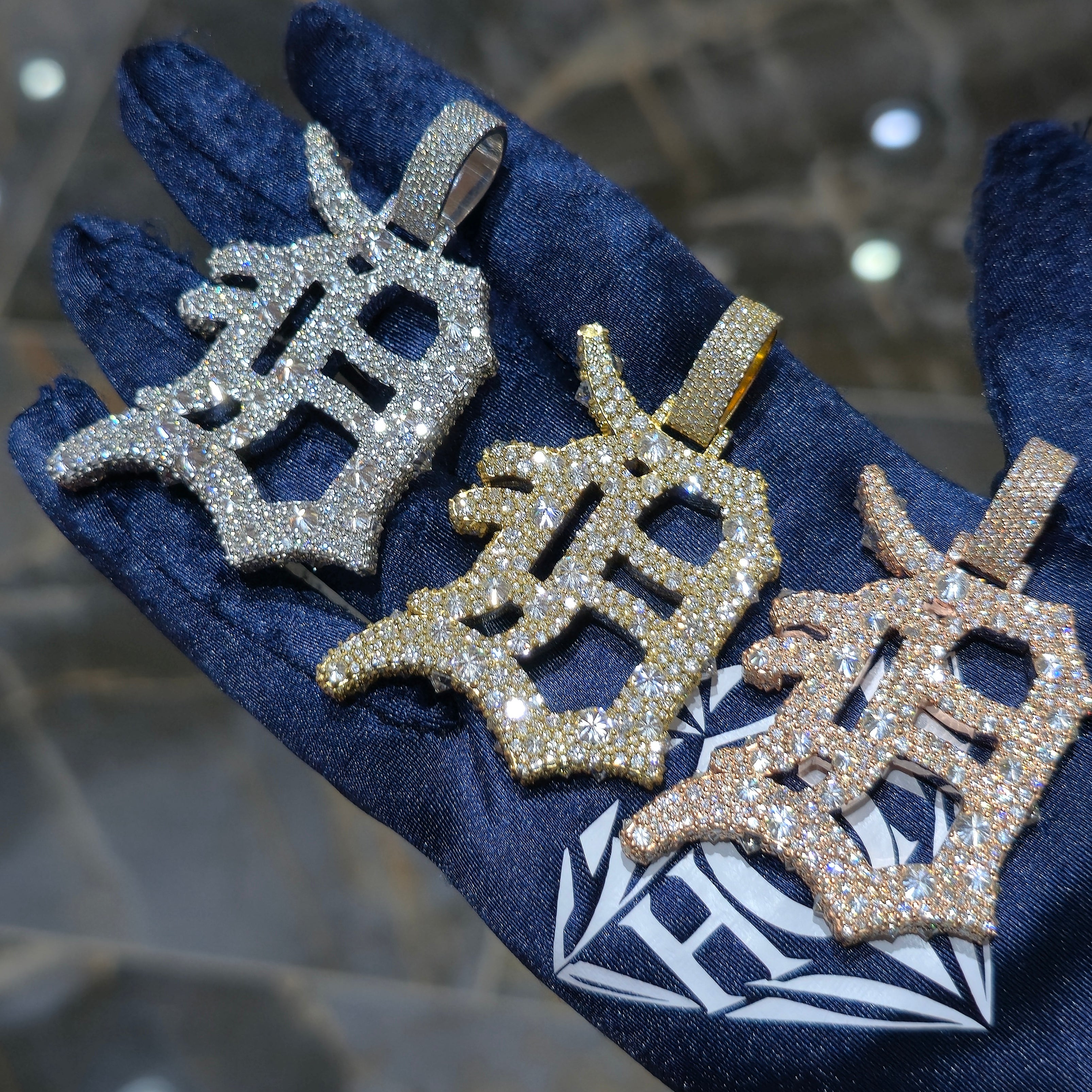 Custom Initial & Tennis Chain Combo – Premium VVS Moissanite