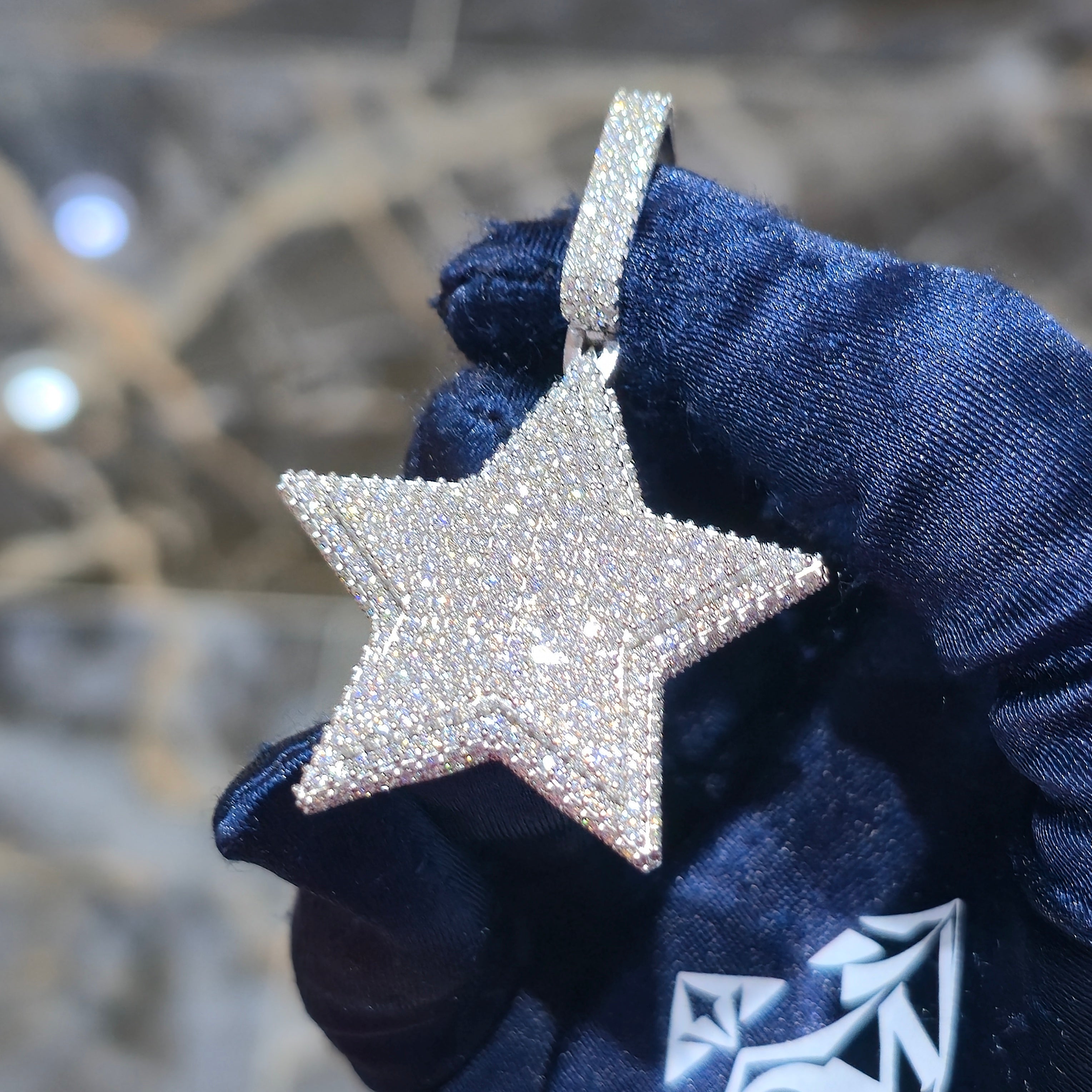 Moissanite Star Pendant – 925 Sterling Silver | 2.67 CTW | Silver, Gold & Rose Gold